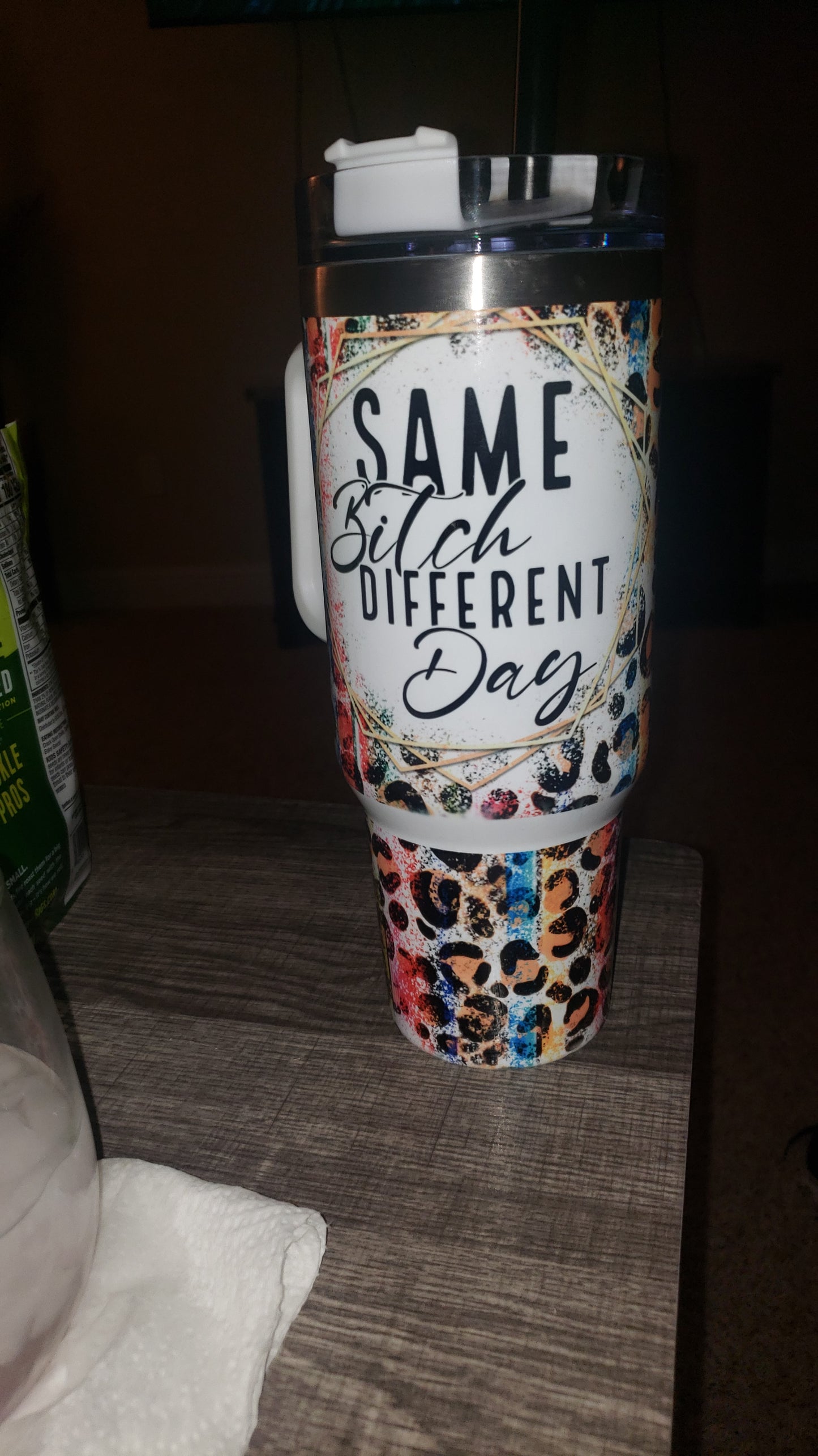 40oz sublimation tumbler with handle