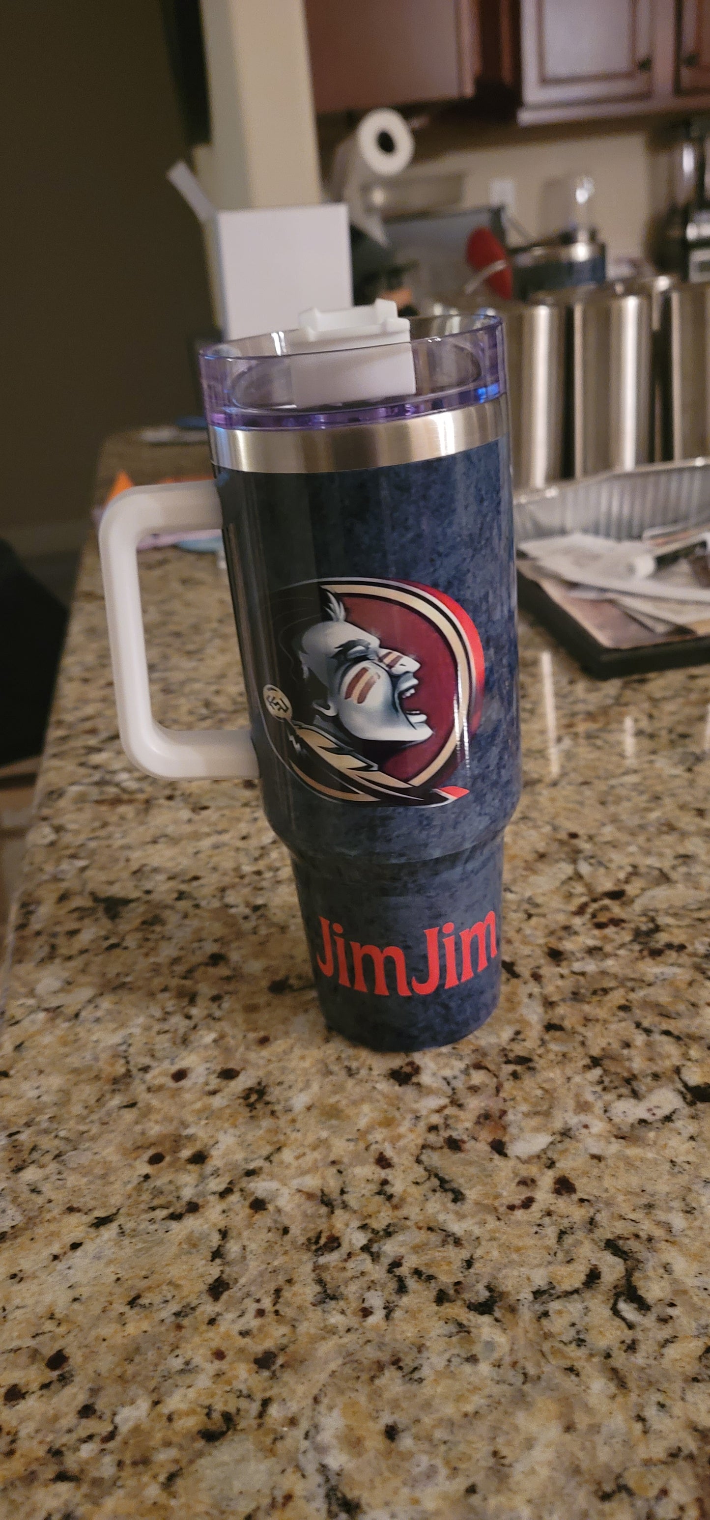 40oz sublimation tumbler with handle